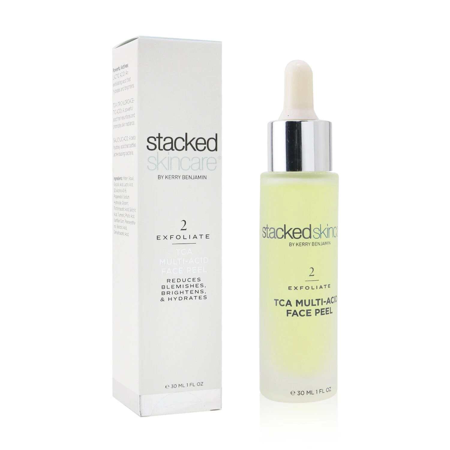 Stacked Skincare TCA Multi-Acid Face Peel 30ml/1oz 2 Stacked Skincare TCA Multi-Acid Face Peel 30ml/1oz - Image 2