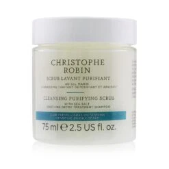 Christophe Robin Cleansing Purifying Scrub With Sea Salt (Soothing Detox Treatment Shampoo) - Sensitive Or Oily Scalp 75ml/2.5oz