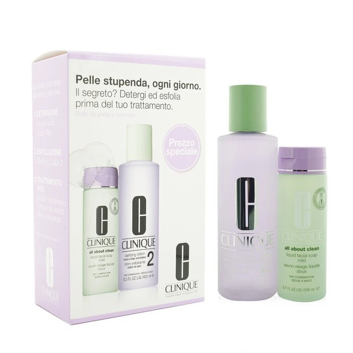 Clinique Clarifying Lotion 2 Set: Clarifyin/g Lotion 2 + All About Clean Liquid Facial Soap Mild 200ml 2pcs 400ml 1 Clinique Clarifying Lotion 2 Set: Clarifyin/g Lotion 2 + All About Clean Liquid Facial Soap Mild 200ml 2pcs 400ml