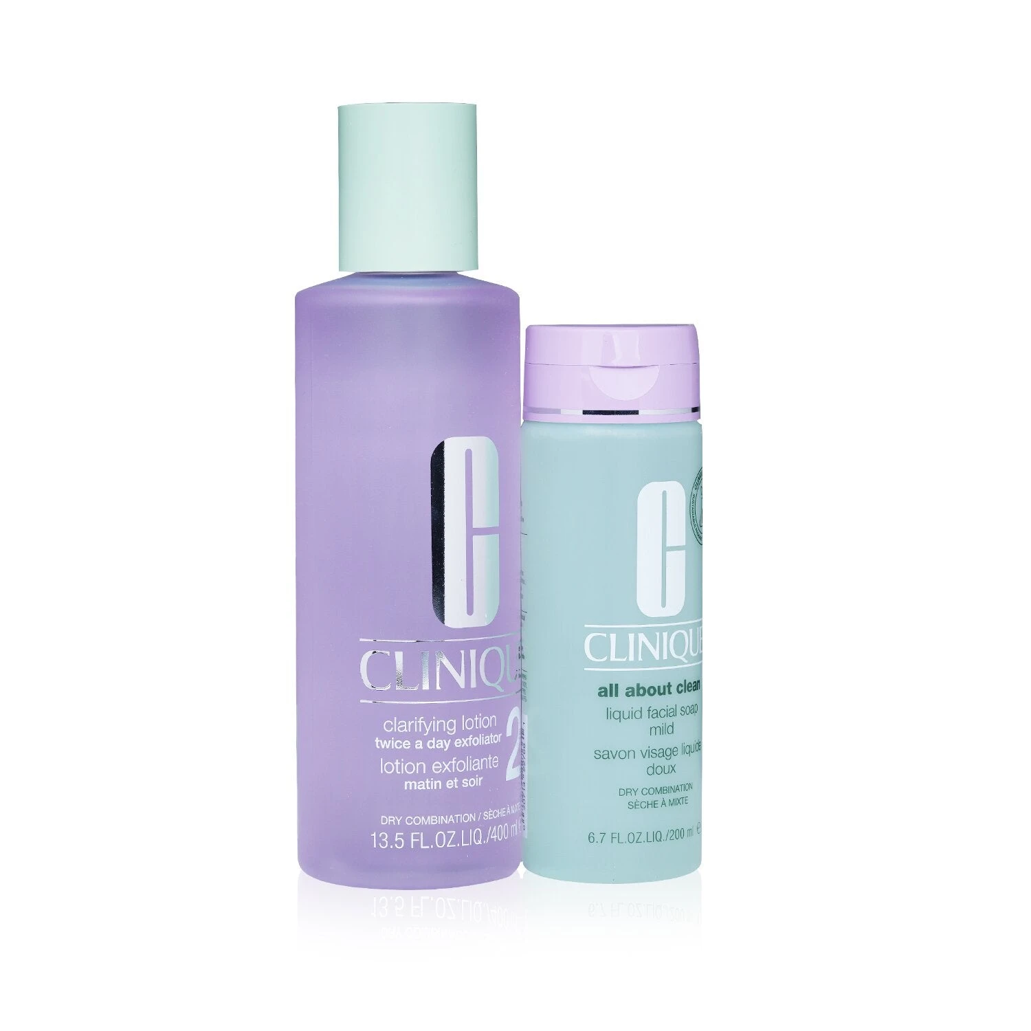 Clinique Clarifying Lotion 2 Set: Clarifyin/g Lotion 2 400ml+ All About Clean Liquid Facial Soap Mild 200ml (Box Slightly Damaged) 2pcs 2 Clinique Clarifying Lotion 2 Set: Clarifyin/g Lotion 2 400ml+ All About Clean Liquid Facial Soap Mild 200ml (Box Slightly Damaged) 2pcs - Image 2