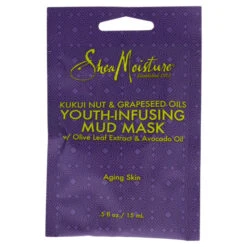 Shea Moisture Kukui Nut And Grapeseed Oils Youth-Infusing Mud Mask By Shea Moisture For Unisex - 0.5 Oz Mask