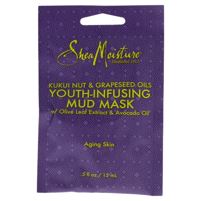Shea Moisture Kukui Nut And Grapeseed Oils Youth-Infusing Mud Mask By Shea Moisture For Unisex - 0.5 Oz Mask 1 Shea Moisture Kukui Nut And Grapeseed Oils Youth-Infusing Mud Mask By Shea Moisture For Unisex - 0.5 Oz Mask